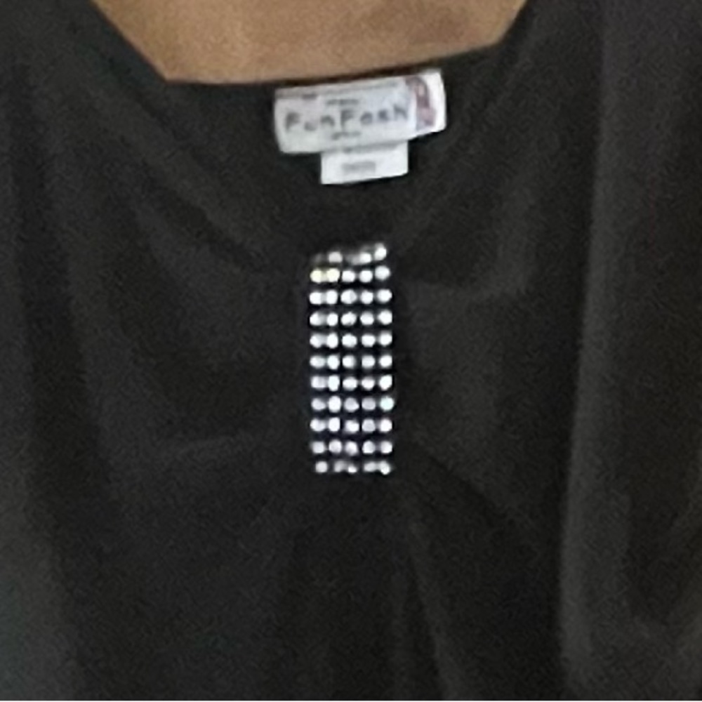Black with Rhinestone Cocktail Dress